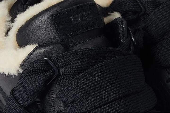 UGG Lowmel Leather Women's Shoes Black : 6 B - Medium - Image 7