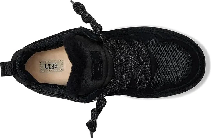 UGG Lowmel Men's Lace-up Boots Black : 14 D - Medium, Suede/Textile - Image 2
