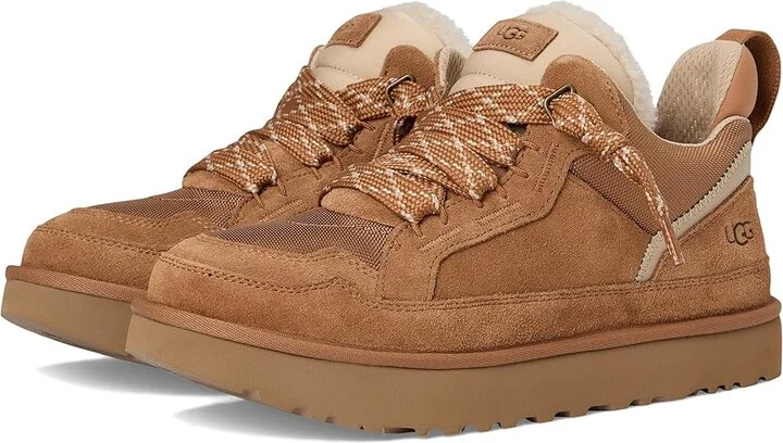 UGG Lowmel Men's Lace-up Boots Chestnut : 8 D - Medium, Suede/Textile