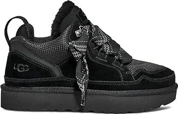 UGG Lowmel Women's Shoes Black : 5 B - Medium, Suede/Textile - Image 6