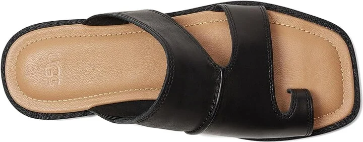 UGG Matira Women's Sandals Black : 9.5 B - Medium, Leather - Image 2