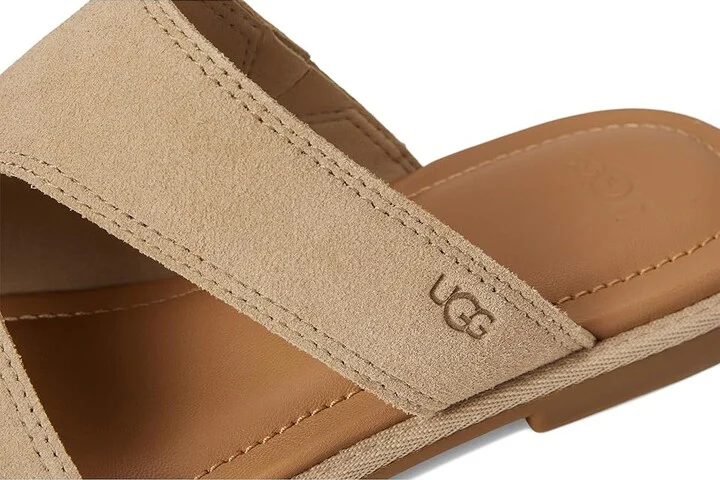 UGG Matira Women's Sandals Mustard Seed : 9 B - Medium, Leather/Suede - Image 7