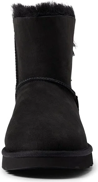 UGG Mini Bailey Bow II Women's Boots Black : 5 B - Medium, Suede - Image 3