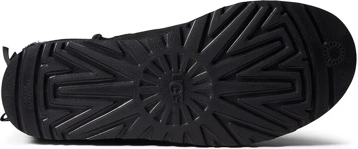 UGG Mini Bailey Bow II Women's Boots Black : 5 B - Medium, Suede - Image 4