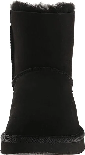 UGG Mini Bailey Bow II Women's Boots Black : 5 B - Medium, Suede - Image 6