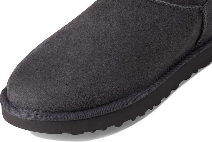 UGG Mini Bailey Bow II Women's Boots Obsidian : 7 B - Medium, Suede - Image 7