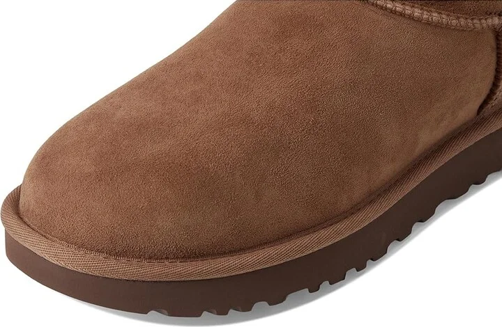 UGG Mini Bailey Bow II Women's Boots Rocky Oak : 10 B - Medium, Suede - Image 7