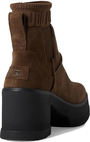UGG Moxy Chelsea Women's Boots Dark Toffee : 12 B - Medium, Suede - Image 4