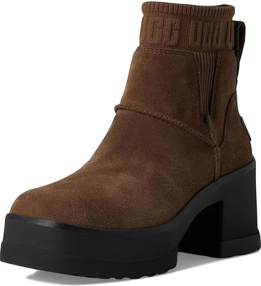 UGG Moxy Chelsea Women's Boots Dark Toffee : 12 B - Medium, Suede - Image 5