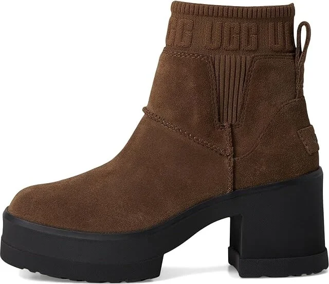 UGG Moxy Chelsea Women's Boots Dark Toffee : 12 B - Medium, Suede - Image 6