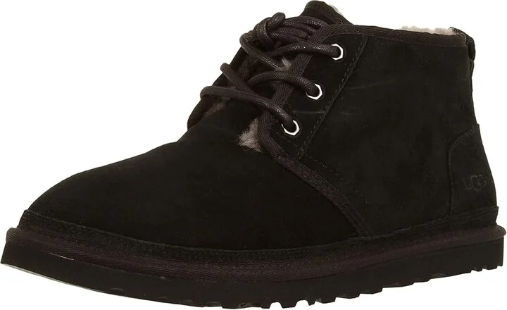 UGG Neumel Men's Lace up casual Shoes Black Suede : 7 D - Medium, Full Grain leather/Suede - Image 2
