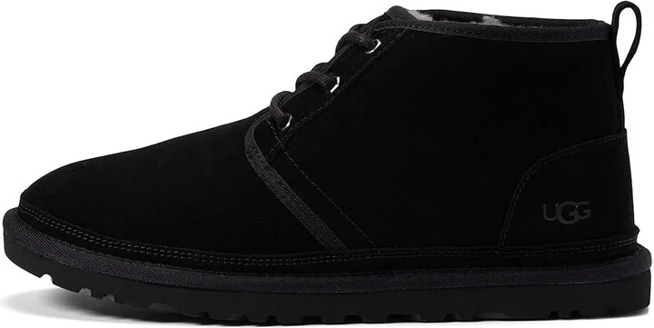 UGG Neumel Men's Lace up casual Shoes Black Suede : 7 D - Medium, Full Grain leather/Suede - Image 7