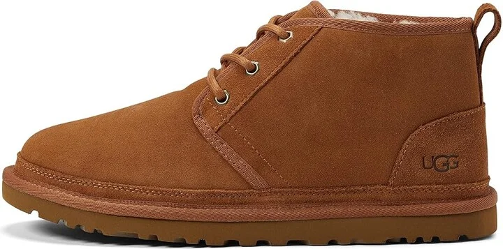 UGG Neumel Men's Lace up casual Shoes Chestnut Twinface : 5 D - Medium, Full Grain leather/Suede - Image 6