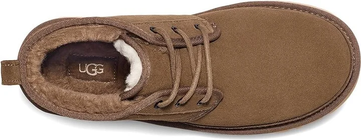 UGG Neumel Men's Lace up casual Shoes Hickory : 18 D - Medium, Full Grain leather/Suede - Image 2