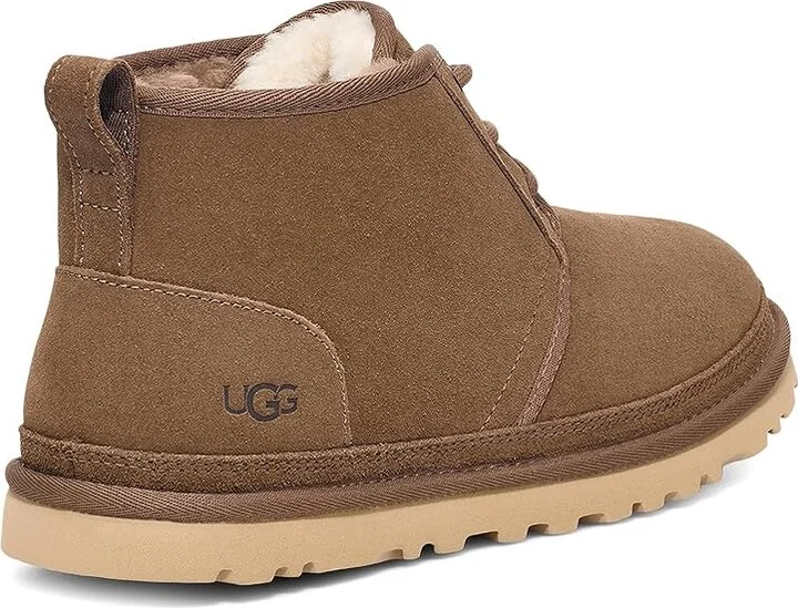UGG Neumel Men's Lace up casual Shoes Hickory : 18 D - Medium, Full Grain leather/Suede - Image 4