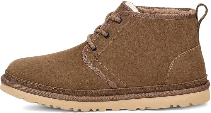 UGG Neumel Men's Lace up casual Shoes Hickory : 18 D - Medium, Full Grain leather/Suede - Image 5