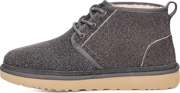 UGG Neumel Shaggy Suede Men's Boots Dark Grey : 7 D - Medium - Image 5