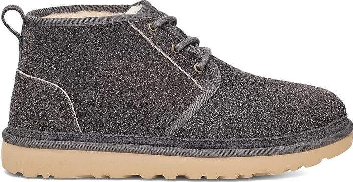 UGG Neumel Shaggy Suede Men's Boots Dark Grey : 7 D - Medium - Image 6