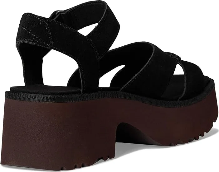 UGG New Heights Ankle Strap Women's Sandals Black : 8.5 B - Medium, Suede - Image 4