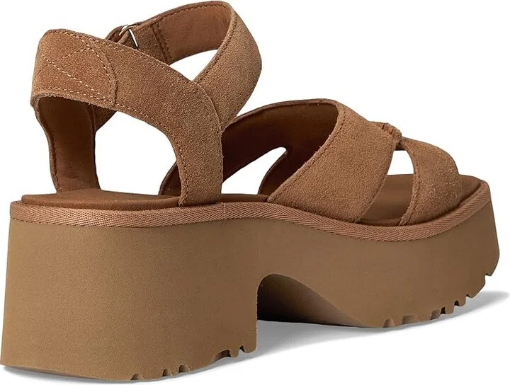 UGG New Heights Ankle Strap Women's Sandals Chestnut : 10 B - Medium, Suede - Image 4