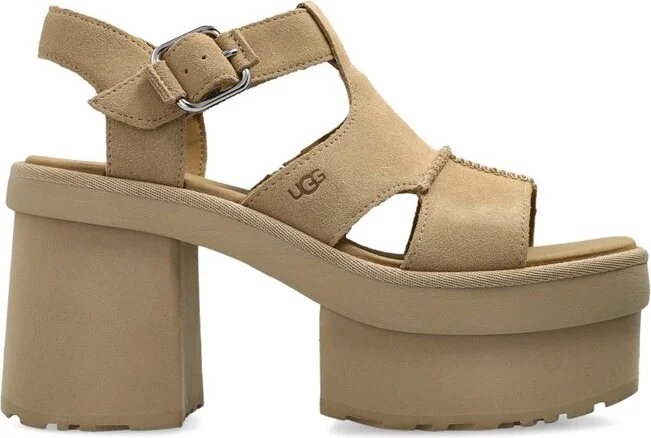 UGG New Heights Platform T-Strap Sandals