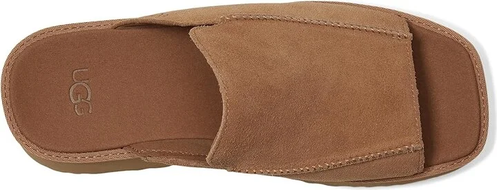 UGG New Heights Slide Women's Sandals Chestnut : 9 B - Medium, Suede - Image 2