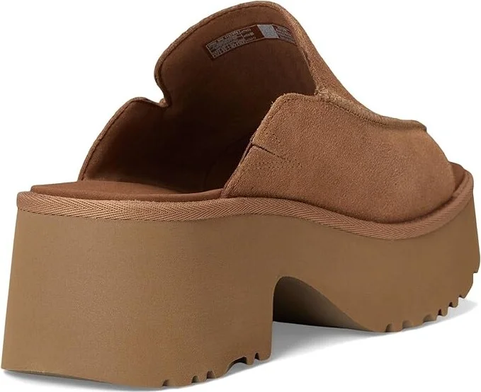 UGG New Heights Slide Women's Sandals Chestnut : 9 B - Medium, Suede - Image 4