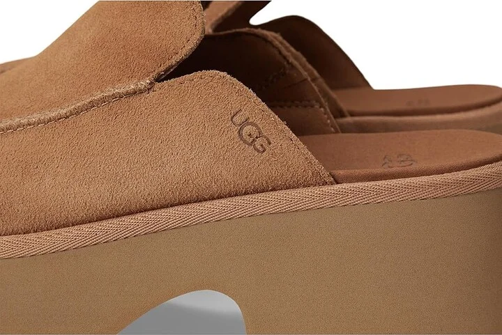 UGG New Heights Slide Women's Sandals Chestnut : 9 B - Medium, Suede - Image 7