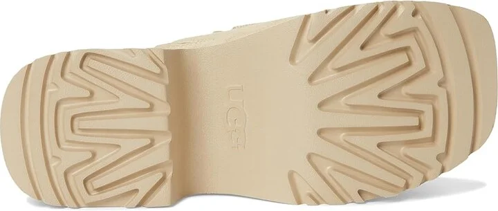 UGG New Heights Slide Women's Sandals Mustard Seed : 9.5 B - Medium, Suede - Image 3