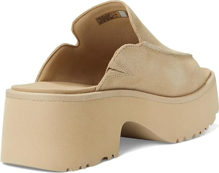 UGG New Heights Slide Women's Sandals Mustard Seed : 9.5 B - Medium, Suede - Image 4