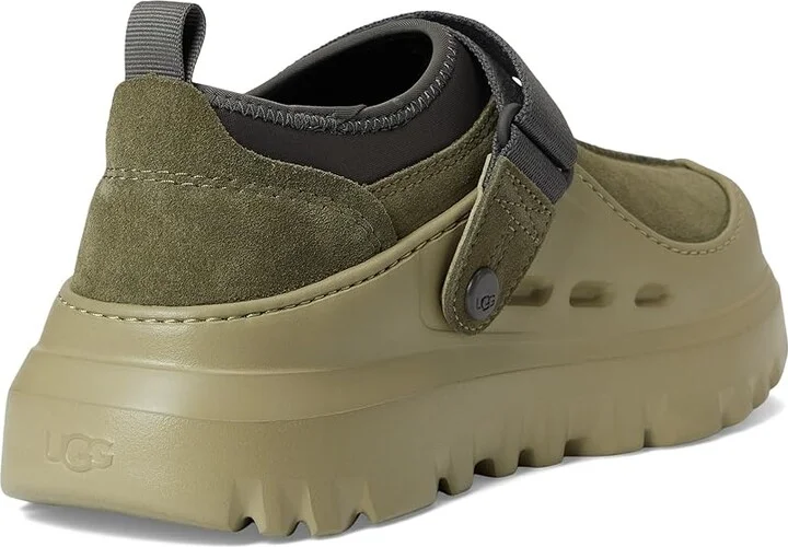 UGG Peakmod Lowcut Men's Shoes Dark Olive/Moss Green : 8 D - Medium, Neoprene/Suede - Image 4