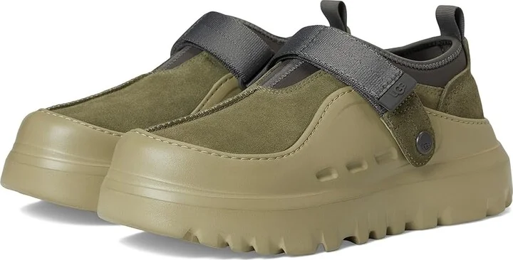 UGG Peakmod Lowcut Men's Shoes Dark Olive/Moss Green : 8 D - Medium, Neoprene/Suede