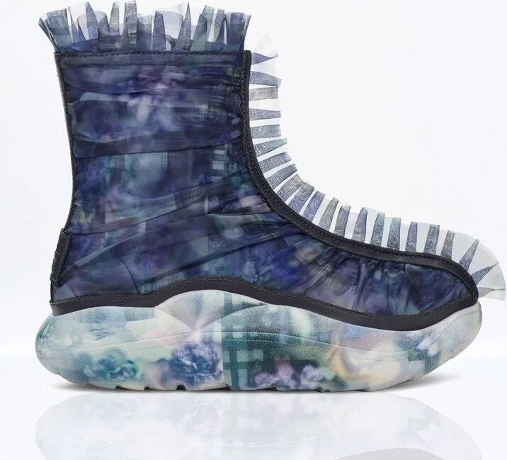 UGG Ruffle Patterned Boots