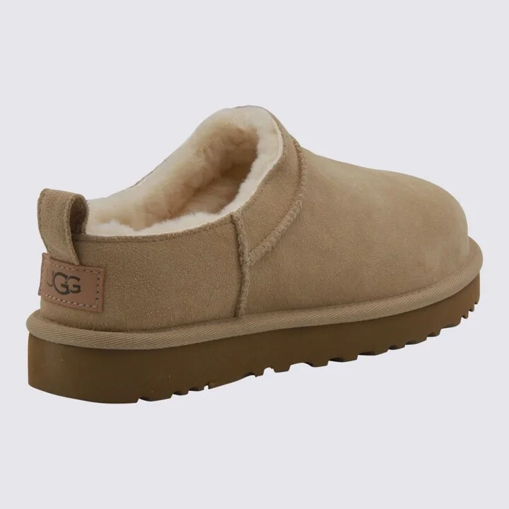 UGG Sand Leather Flats - Image 3