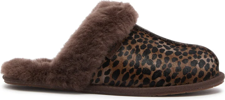 Ugg Scuffette Caspian Printed Calf-hair Slippers