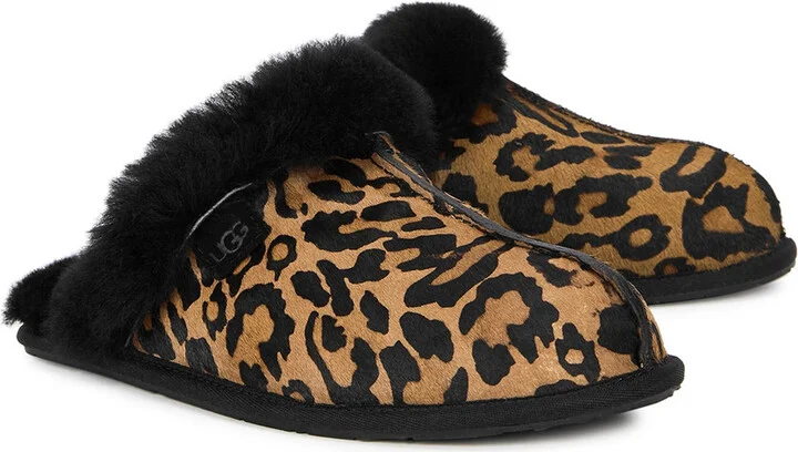 Ugg Scuffette II Panther-print Calf Hair Slippers - Image 2