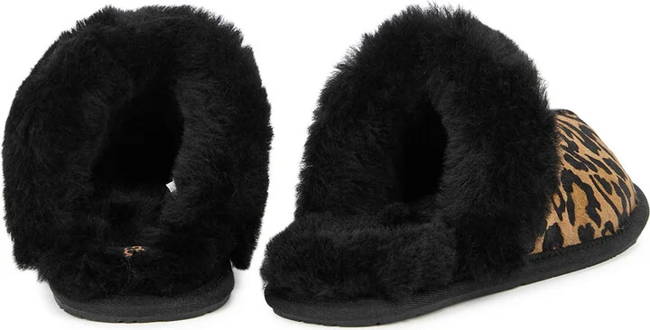 Ugg Scuffette II Panther-print Calf Hair Slippers - Image 3