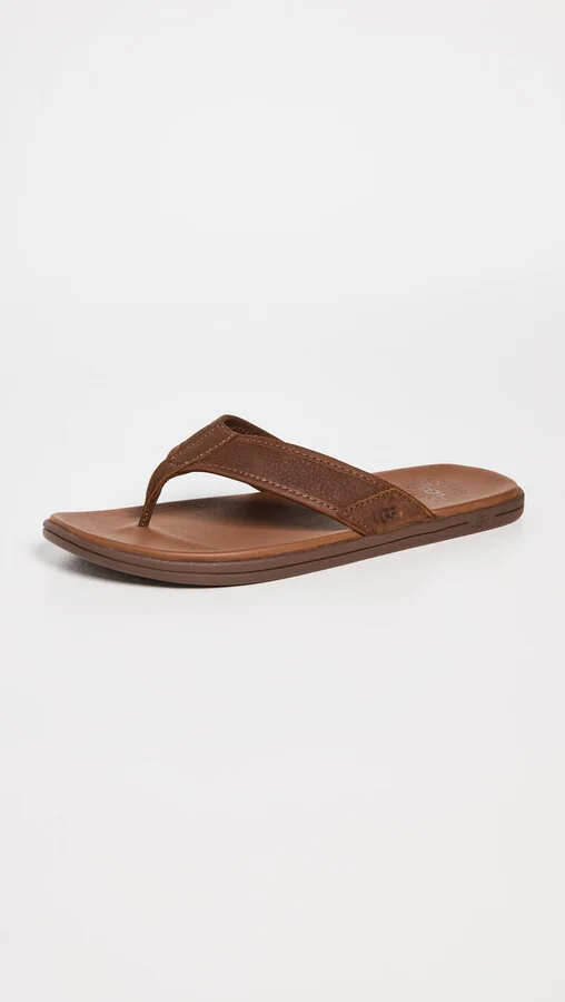 UGG Seaside Leather Flip Flops - Image 2