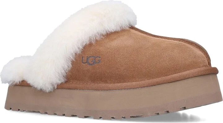 UGG Suede Platform Slippers