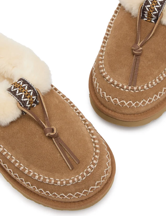 Ugg Tasman Alpine Suede Flatform Slippers - Image 3