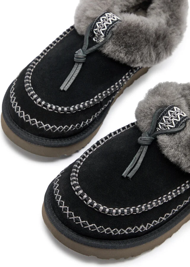 Ugg Tasman Alpine Suede Flatform Slippers - Image 7