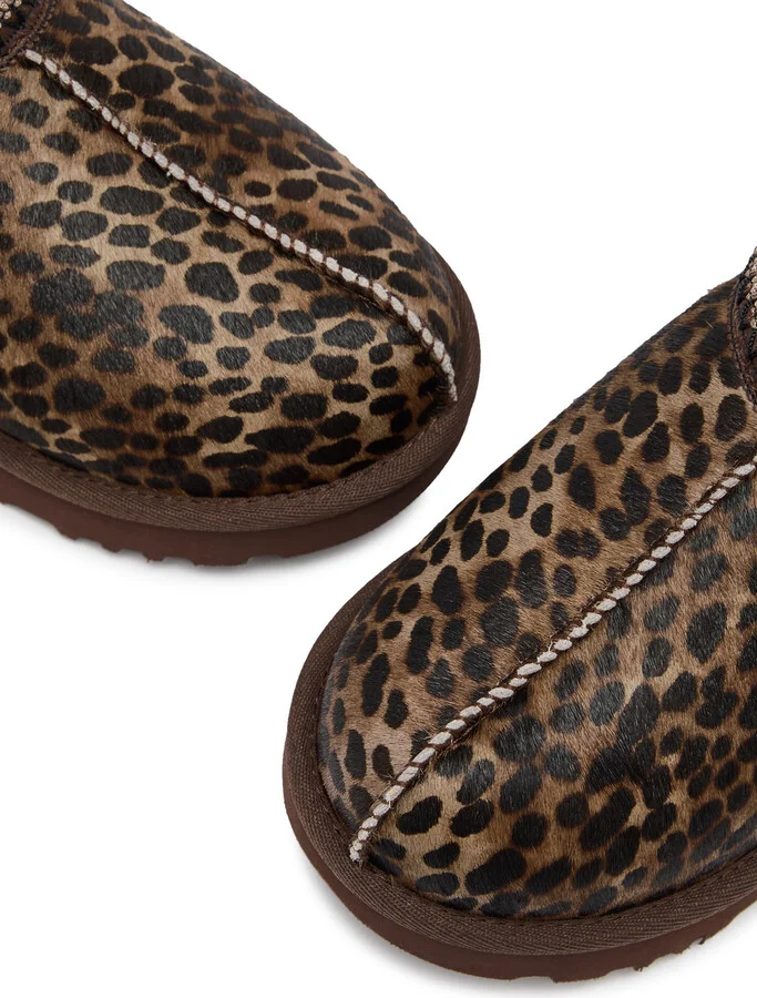 Ugg Tasman Leopard-print Calf-hair Slippers - Image 3
