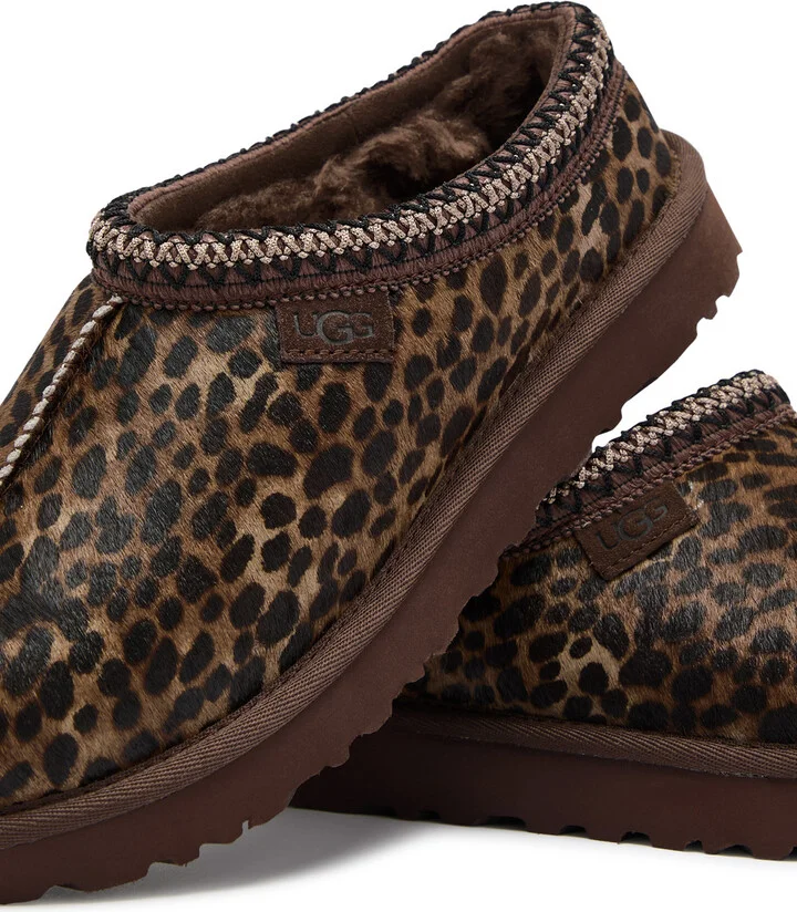 Ugg Tasman Leopard-print Calf-hair Slippers - Image 4