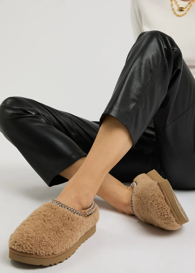Ugg Tasman Maxi Curly Shearling Flatform Slippers - Image 5