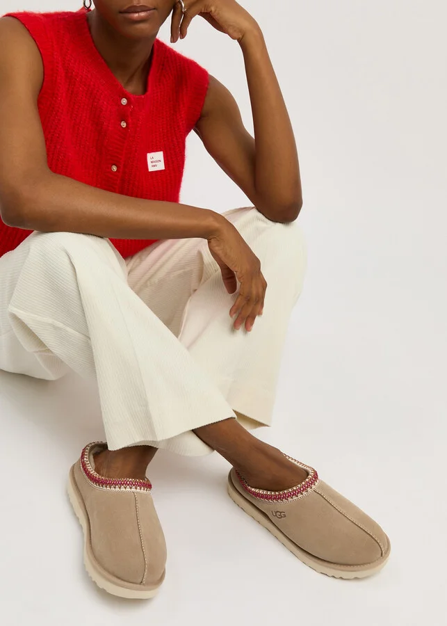 Ugg Tasman Suede Flatform Slippers - Image 5