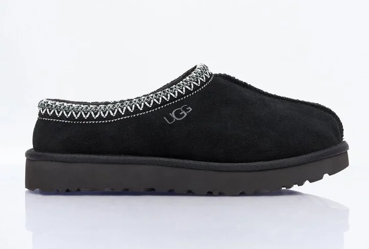 UGG Tasman Suede Slippers - Woman Boots Black Us - 07