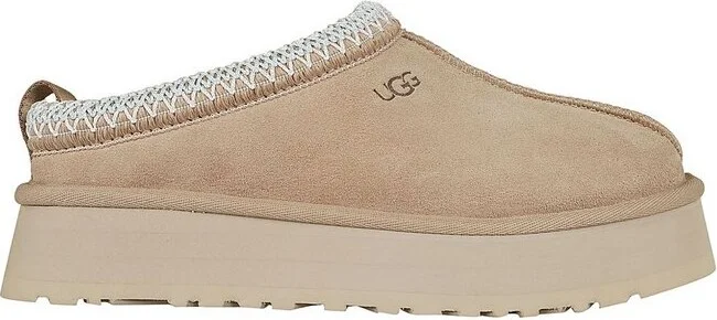 UGG Tazz Logo Embossed Platform Slippers