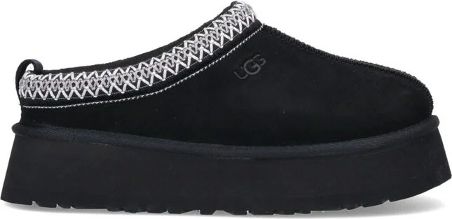 UGG Tazz Logo Embossed Platform Slippers