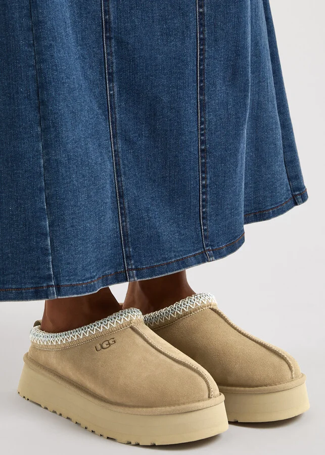 Ugg Tazz Suede Flatform Slippers - Image 5