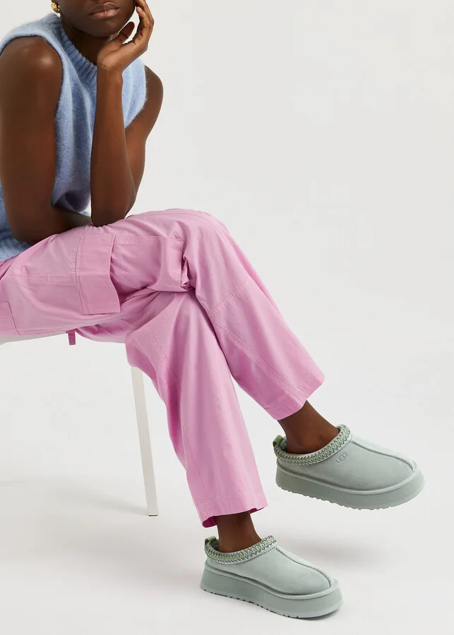 Ugg Tazz Suede Flatform Slippers - Image 9